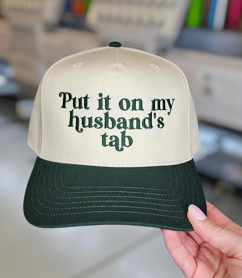 Put It on My Husbands Tab Hat | 5 Panel Two Tone Hat | Snapback Trendy Hat | Sarcastic Gift for W... | Etsy (Global)