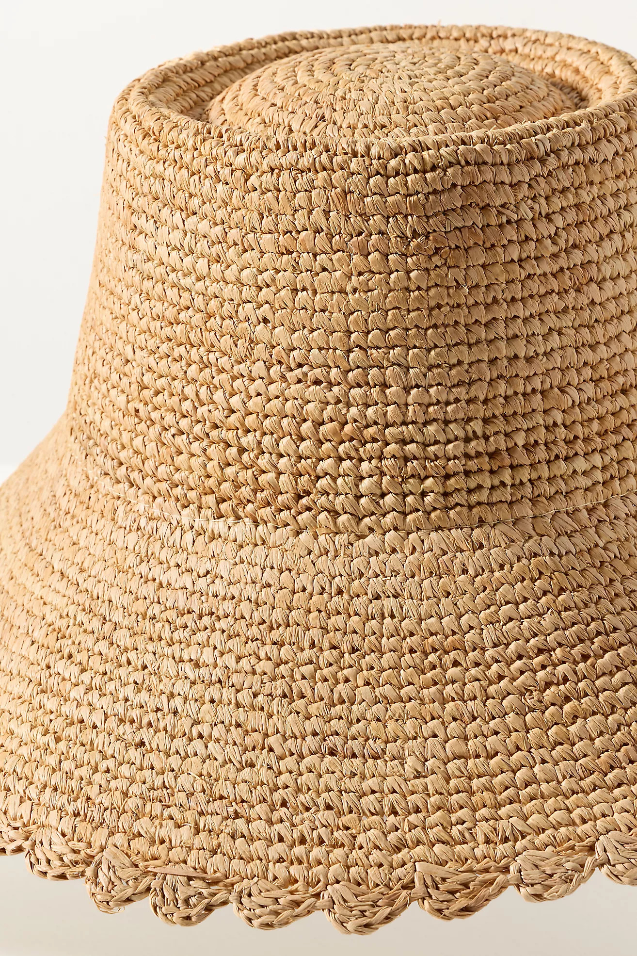 Wyeth Scalloped Straw Bucket Hat | Anthropologie (US)