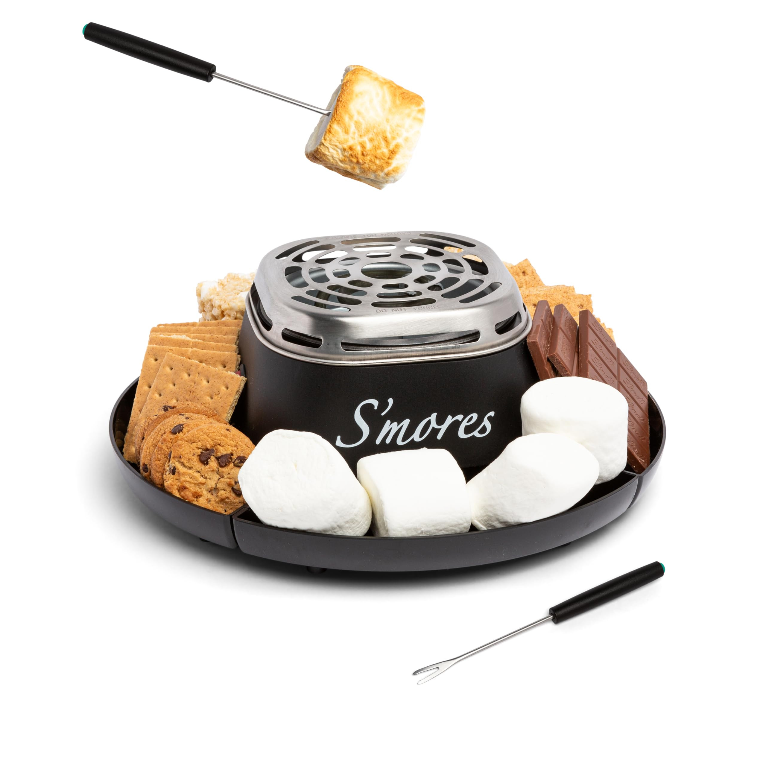 Nostalgia Tabletop Indoor Electric S'mores Maker - Smores Kit With Marshmallow Roasting Sticks an... | Amazon (US)
