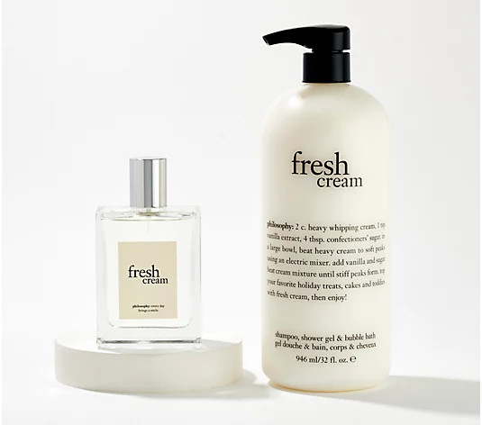 philosophy supersize bubbles & joy shower gel 32oz & 4oz edt spray - QVC.com | QVC