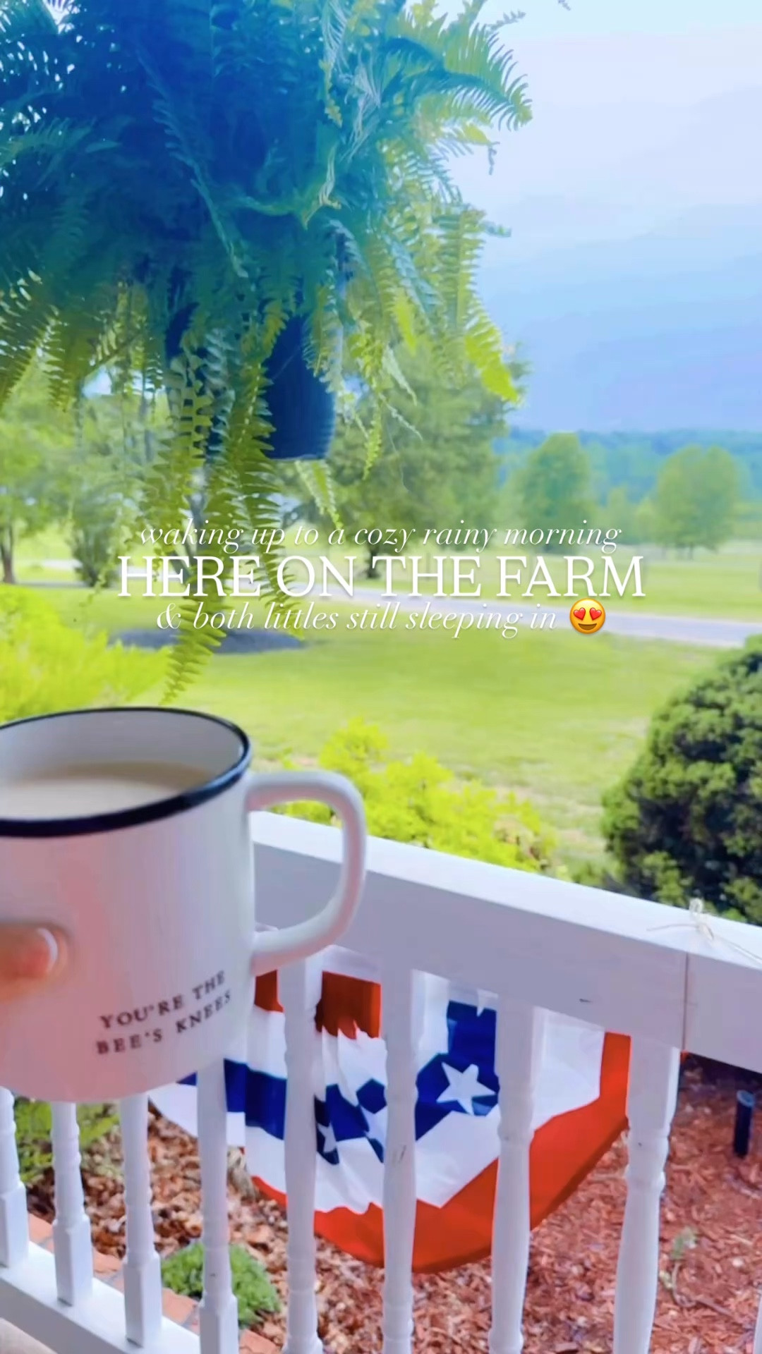 Waking up to a cozy rainy ☔️ morning 🌧️ here on the farm 🚜🌳 & both littles 👶🏼🩵👶🏼 still sleeping 💤 in!! 🫶🏽

#LTKHome