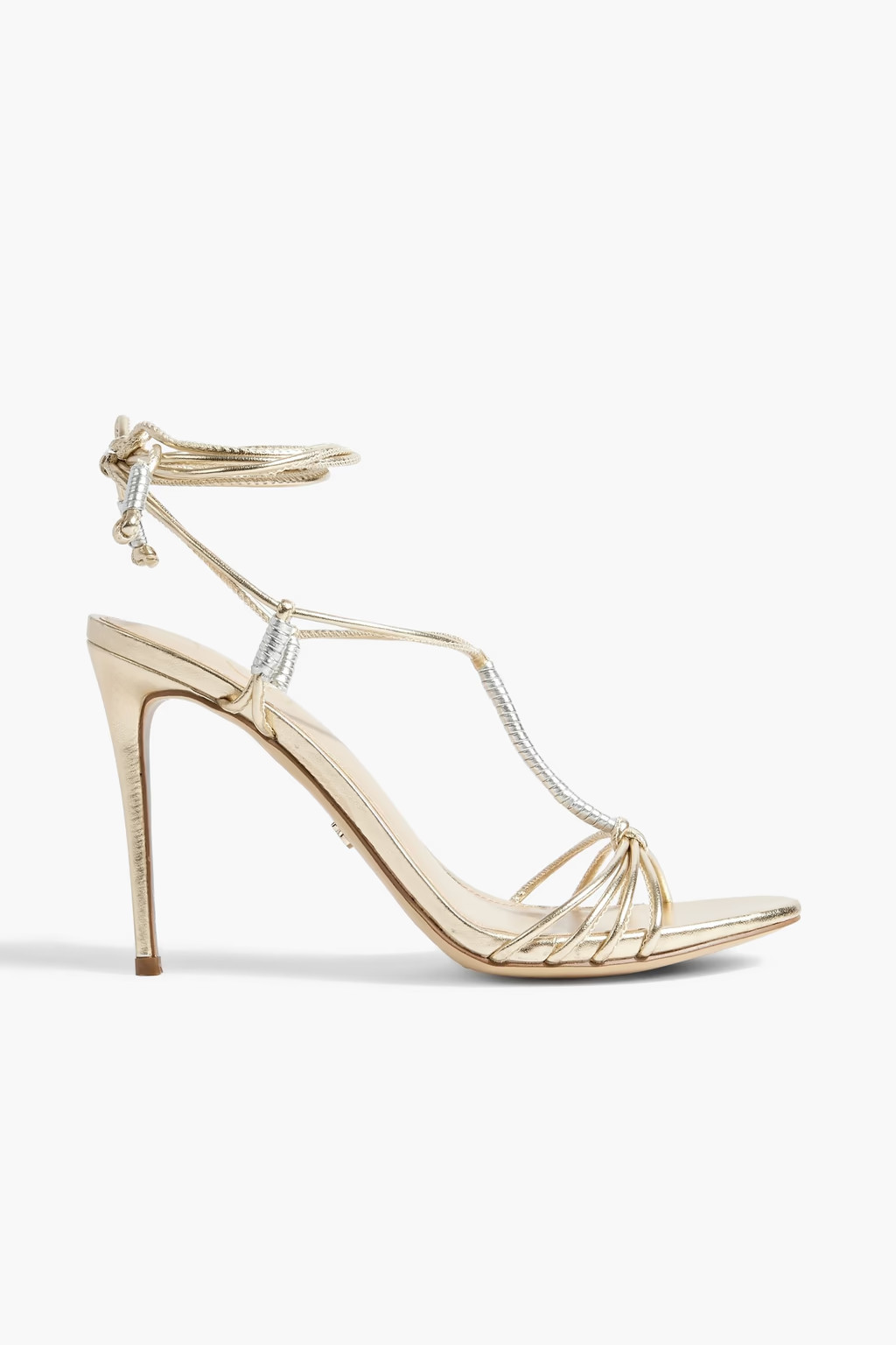 Safiya metallic faux leather sandals | The Outnet (US and CA)
