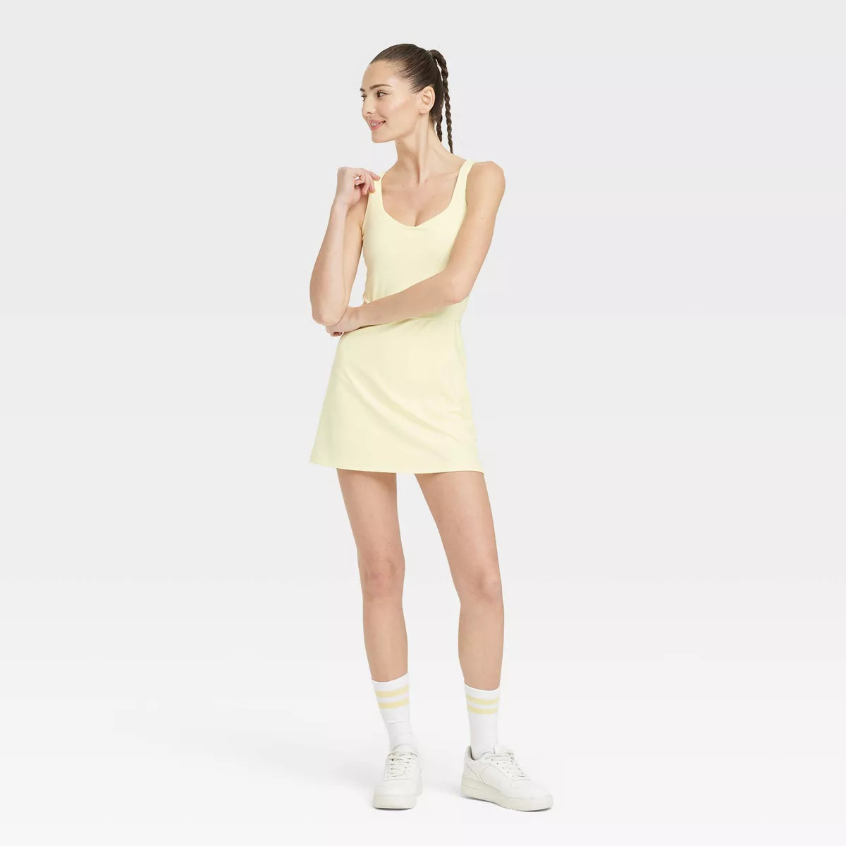 Women's Knit Halter Active Woven Dress - All In Motion™ | Target