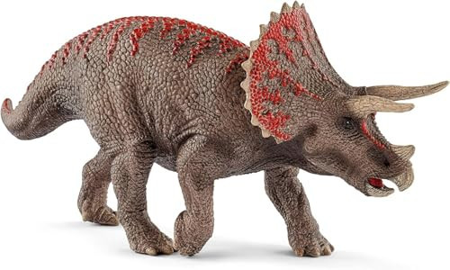Schleich Dinosaurs - 4" Realistic Triceratops Dinosaur Figure - Educational Jurassic Dino Toy Figurine for Boys and Girls - Durable Montessori Educational Animal Toy for Kids Ages 4+ | 15000 | Amazon (US)