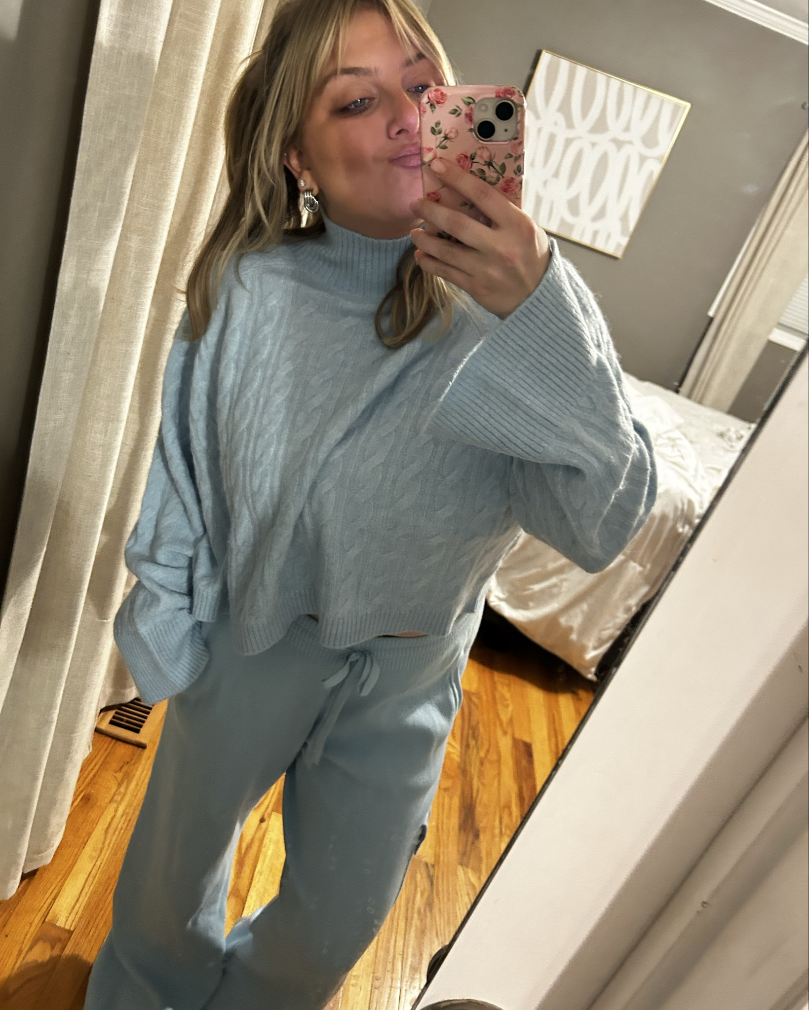 OOTD but make it elevated 🩵 @Target light blue JoyLab cozy set paired with my Heavenly Mayhem earrings because lounging still deserves luxury ✨

#OOTD
#LTKstyle
#LTKfinds
#TargetFinds
#TargetStyle
#JoyLab
#CozySet
#AthleisureStyle
#BoujeeOnABudget
#ThatGirlAesthetic
#SoftBlueVibes
#EverydayLuxe
#InfluencerStyle
#CozyButChic#LTKFindsUnder100

#LTKSeasonal #LTKActive