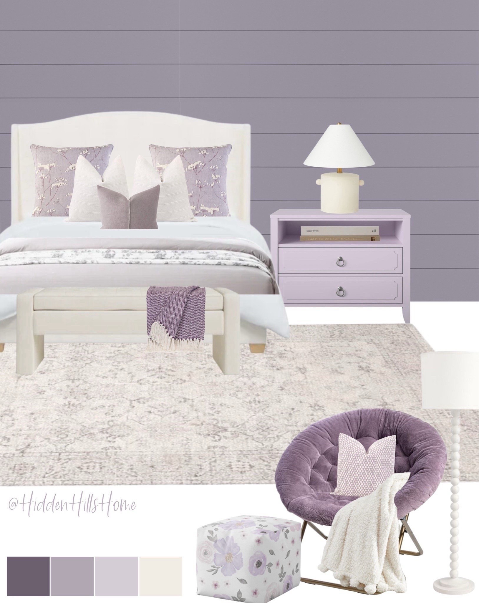 Purple girls bedroom mood board, girls bedroom design, purple modern transitional girls room #girls



#LTKSaleAlert #LTKKids #LTKHome