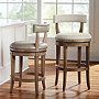 Henning Low Back Swivel Bar & Counter Stool | Frontgate | Frontgate