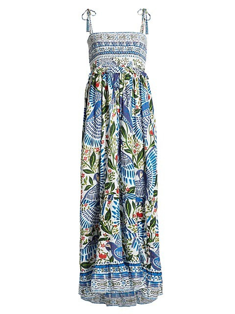 Macaw Flight Smocked Maxi Dress | Saks Fifth Avenue