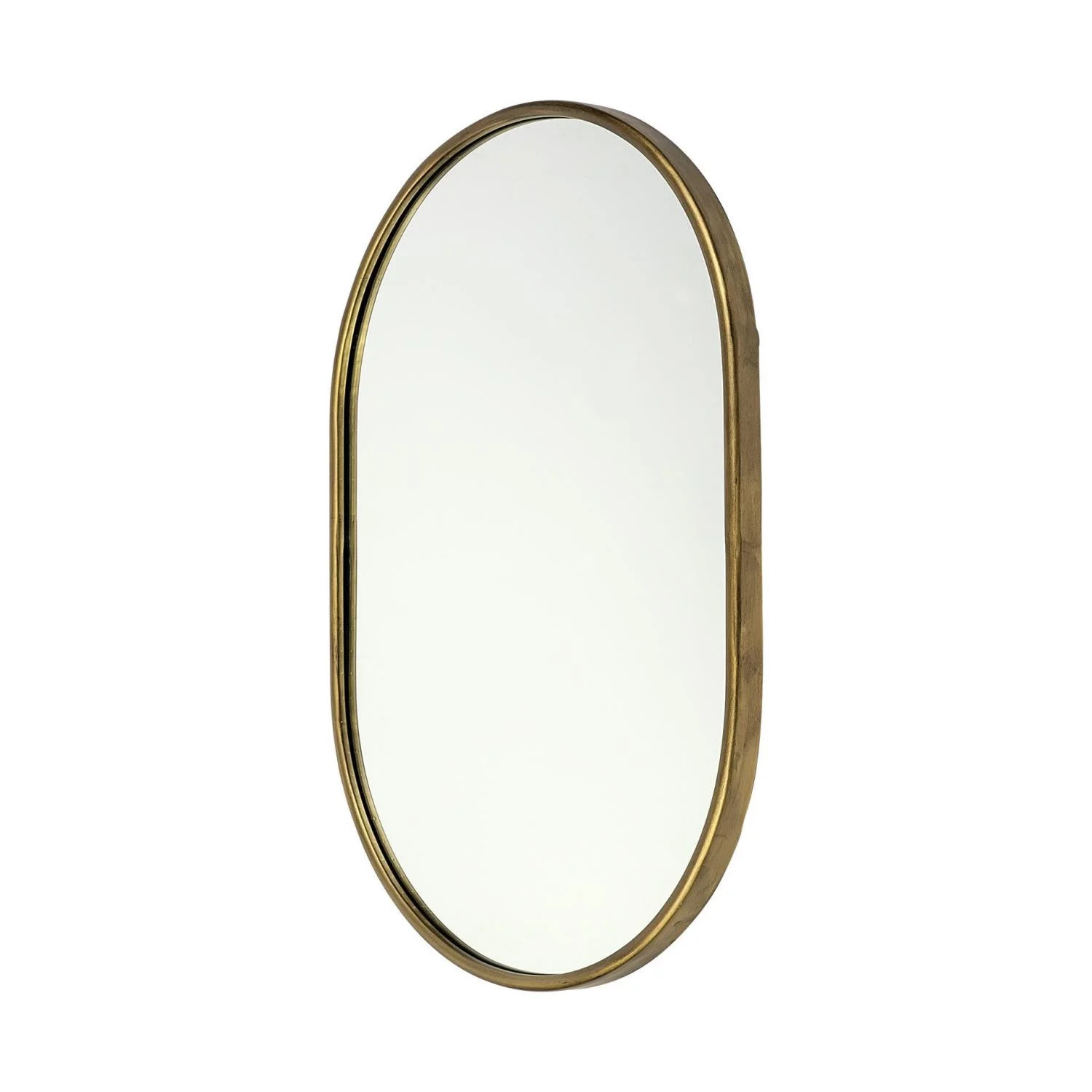 Mercana Sylvia I Oval Gold Metal Frame Wall Mirror 68733 | Walmart (US)