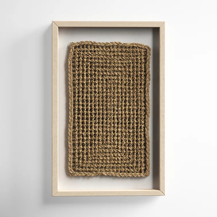 Rectangular Shadow Box with Rope Abstract Wall Décor | Wayfair North America