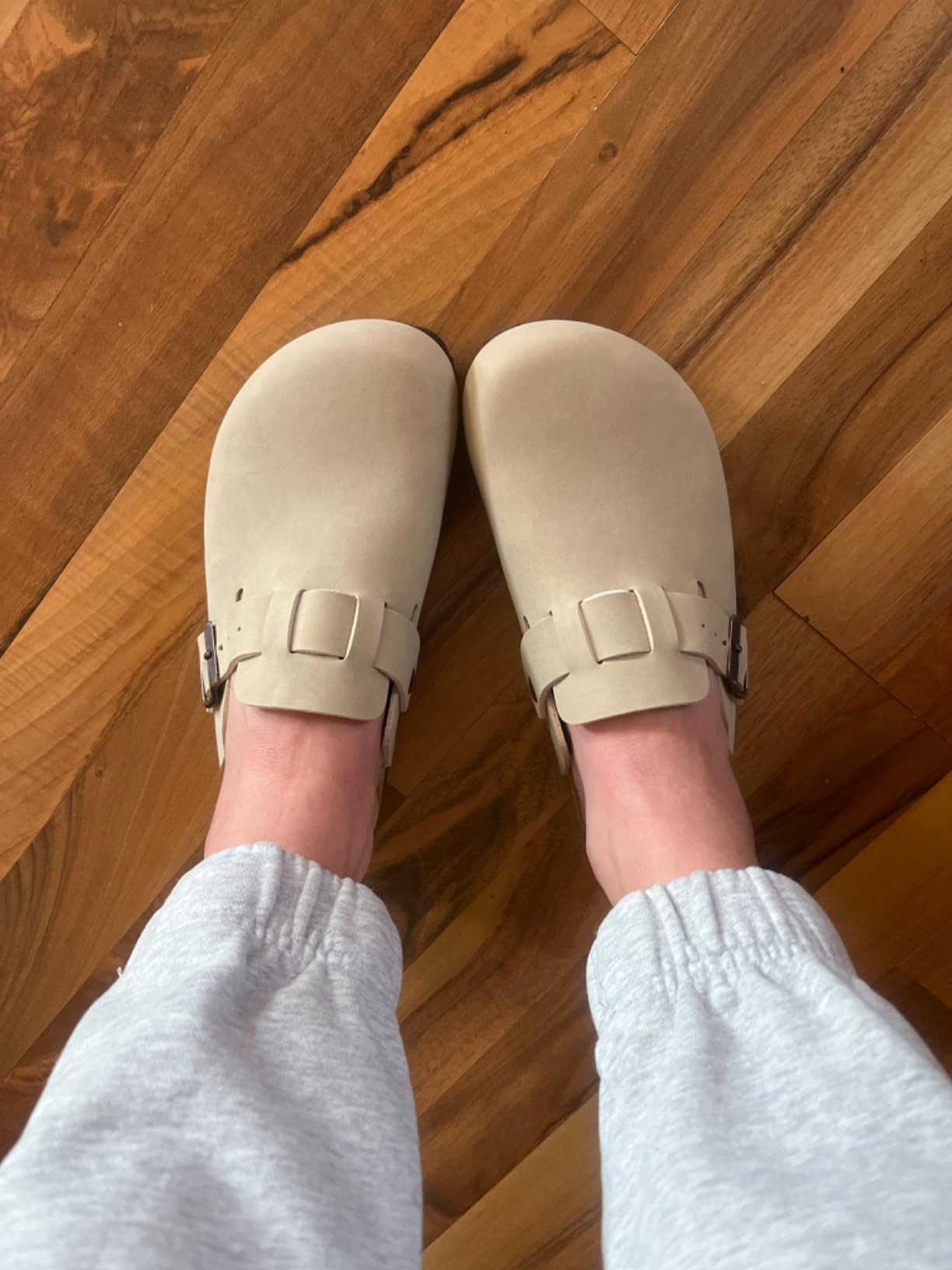 CUSHIONAIRE Hana Slip-On Buckle Clog with Cork Footbed +Memory Foam, Wide Widths Available | Amazon (US)