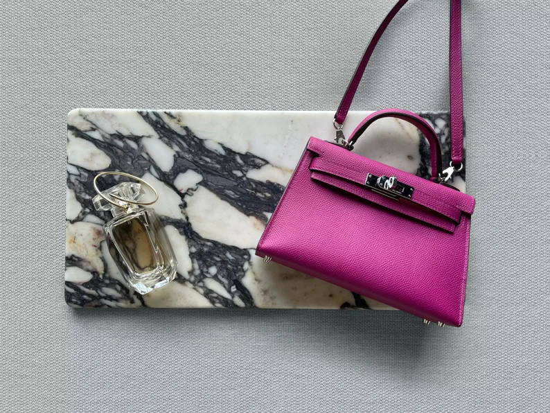 Calacatta Viola Marble Stone Tray Rectangular Pattern - Etsy | Etsy (US)