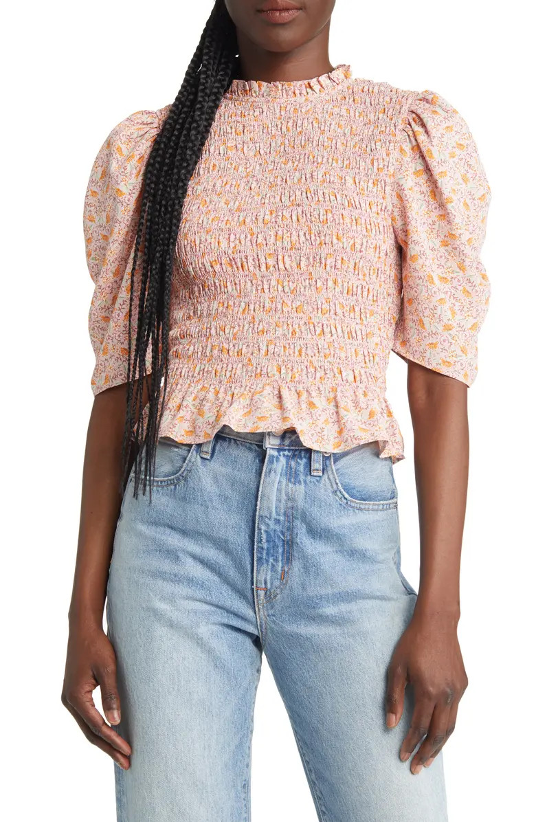 Hart Smocked Ruffle Top | Nordstrom