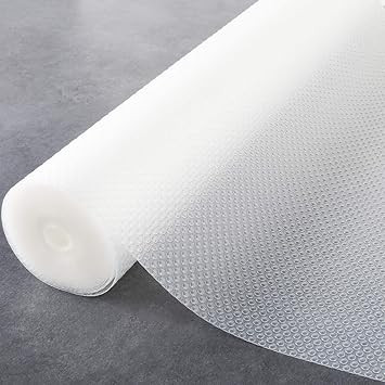 Janeart Shelf Liner Clear, 17.4Inch x 120" Non-Adhesive Cabinet Liners, Non-Slip Drawer Mats, Was... | Amazon (US)