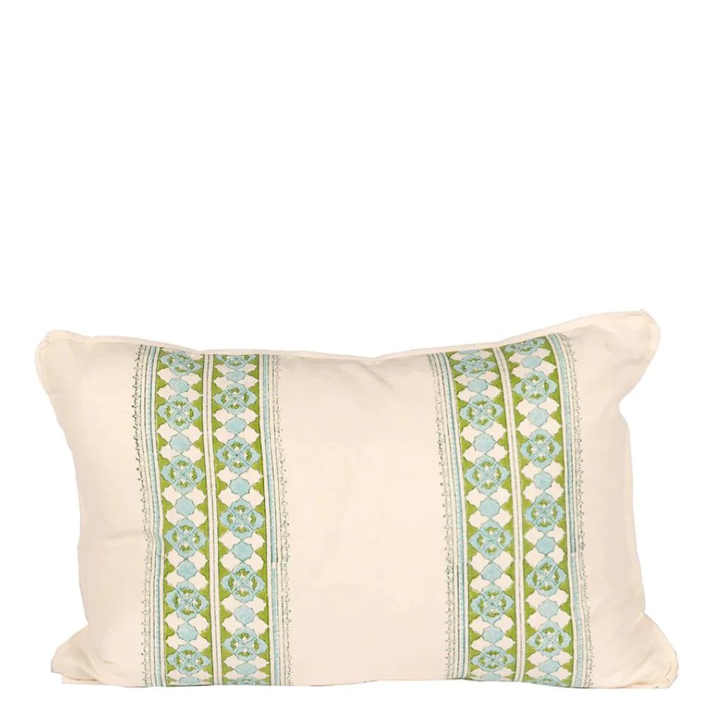Amica Stripe Lumbar Pillow | Blue Print