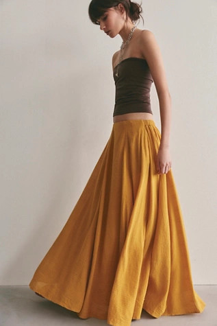 Ives Solid Maxi Skirt | Free People (Global - UK&FR Excluded)