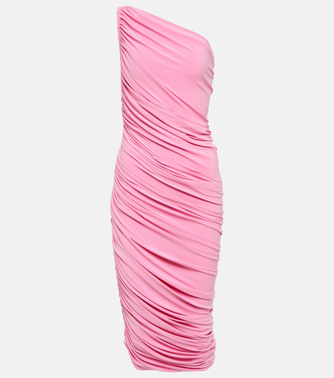 Diana ruched one-shoulder midi dress | Mytheresa (UK)