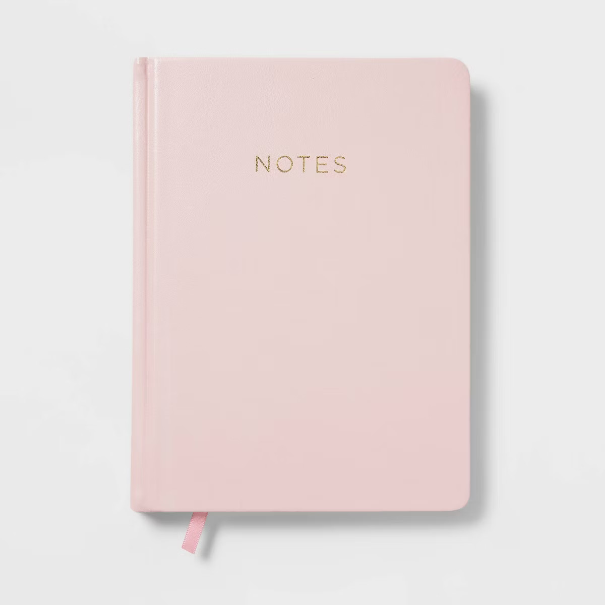 240 Sheet College Ruled Journal 7.75"x5.5" Pink Faux Leather - Threshold™ | Target