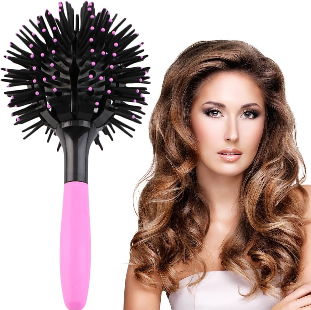 INVODA 3D Round Hair Brushes for Women Blow Drying Detangling Hairbrush 360 Degree Styling Brush ... | Amazon (US)