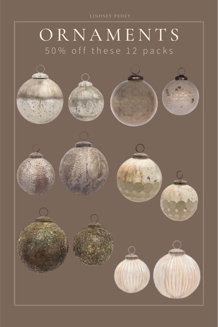 Loving these distress guided ornaments. The tones & textures are beautiful! Currently 50% off and selling FAST! 

Christmas, holiday, ornaments, michaels, Christmas tree, glass ornaments, ball ornaments, distressed, vintage, affordable finds, look for less, designer look, holiday decor, Christmas decor 

#LTKhome #LTKfindsunder100 #LTKHoliday