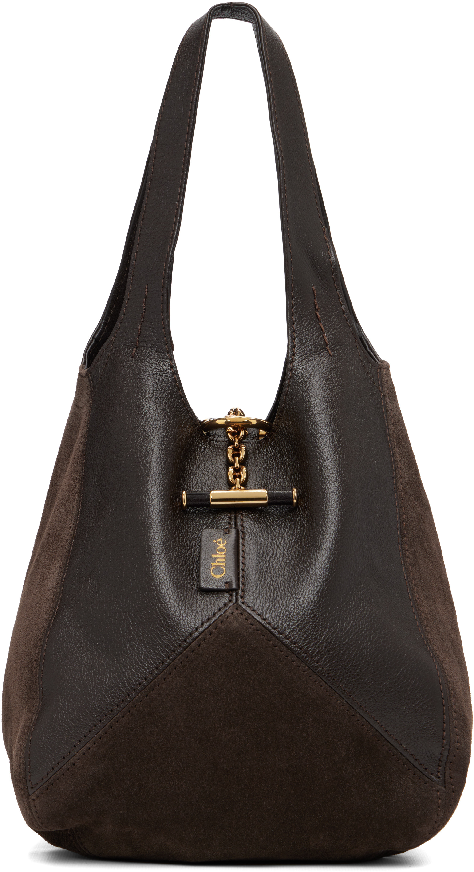 Chloé Brown Small 'Chloé' Balloon Tote | SSENSE