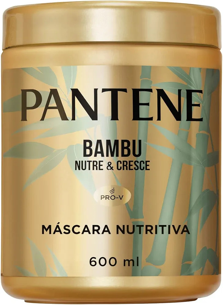 Pantene - Máscara Nutritiva Bambu Nutre e Cresce, com Óleo Capilar de Rícino e Cafeína, Trata... | Amazon (BR)
