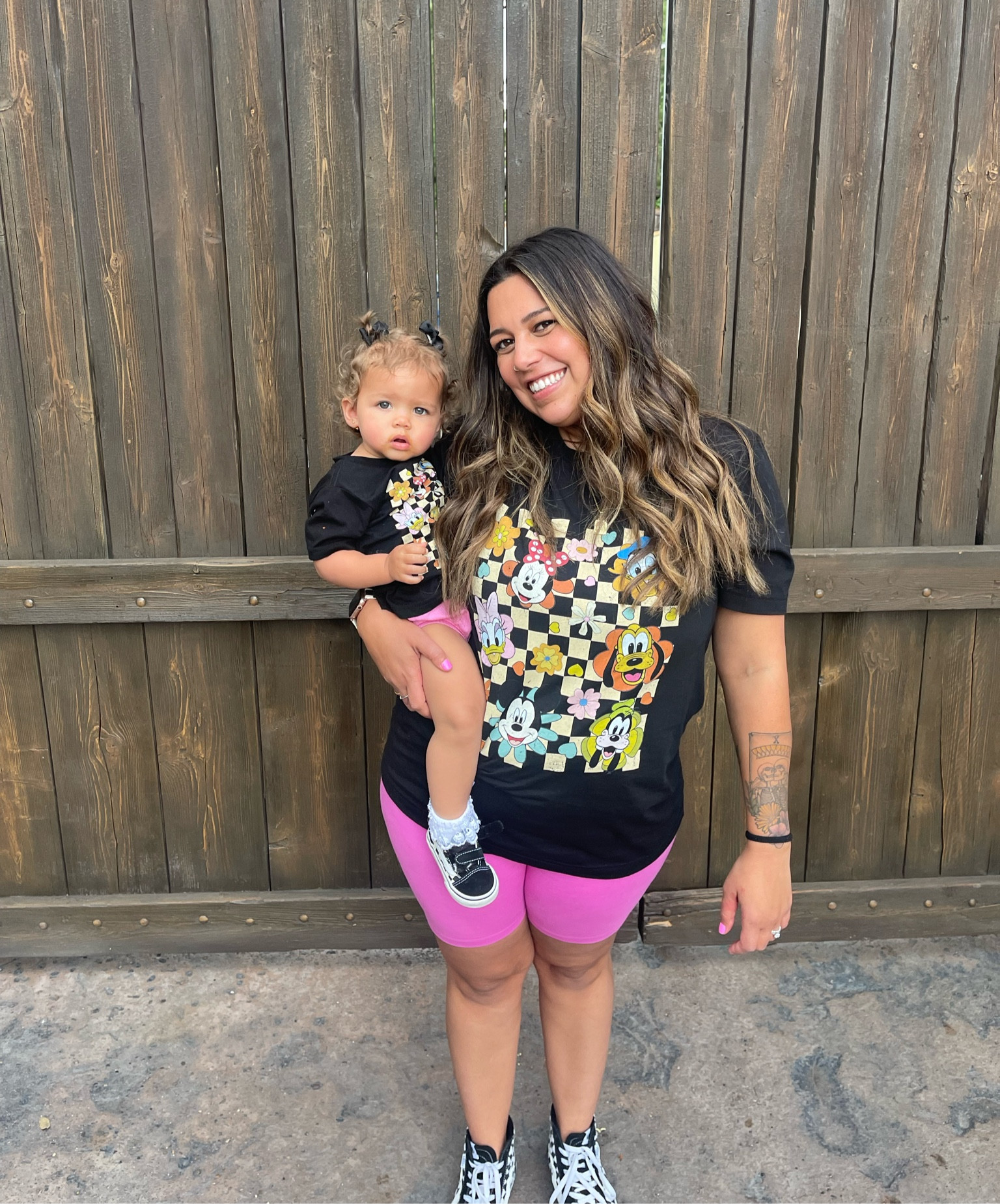 Matching Disney outfits! #disneyoutfits #matching #mommyandme I’m in a size XL for the shirt and biker short and Zoe is in a size 2t shirt and 18 month bloomers 

#LTKkids #LTKfamily #LTKFind