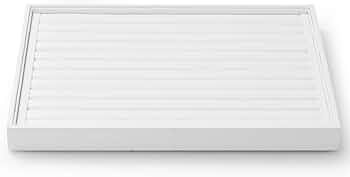 Oirlv Premium White Leather Stackable Jewelry Tray Ring Holder Organizer Showcase Ring Earring Di... | Amazon (US)