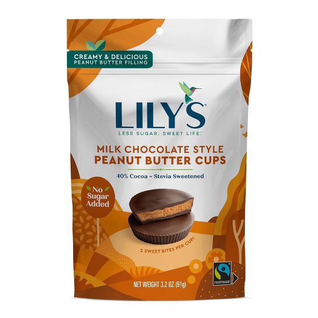 Lily's Milk Chocolate Style Peanut Butter Cups - 3.2oz | Target