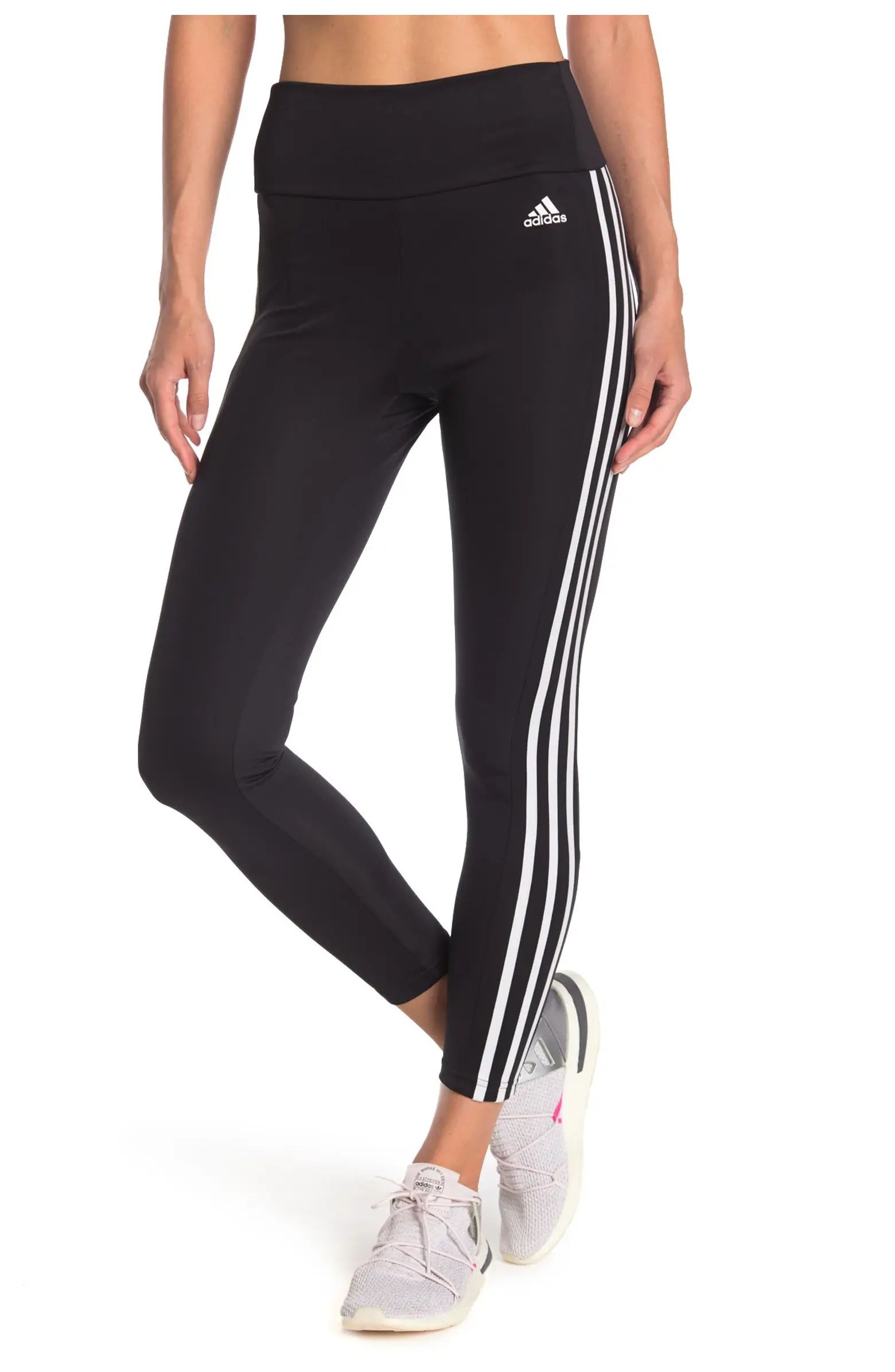 Designed to Move High Rise 3-Stripes 7/8 Sport Tights | Nordstrom Rack