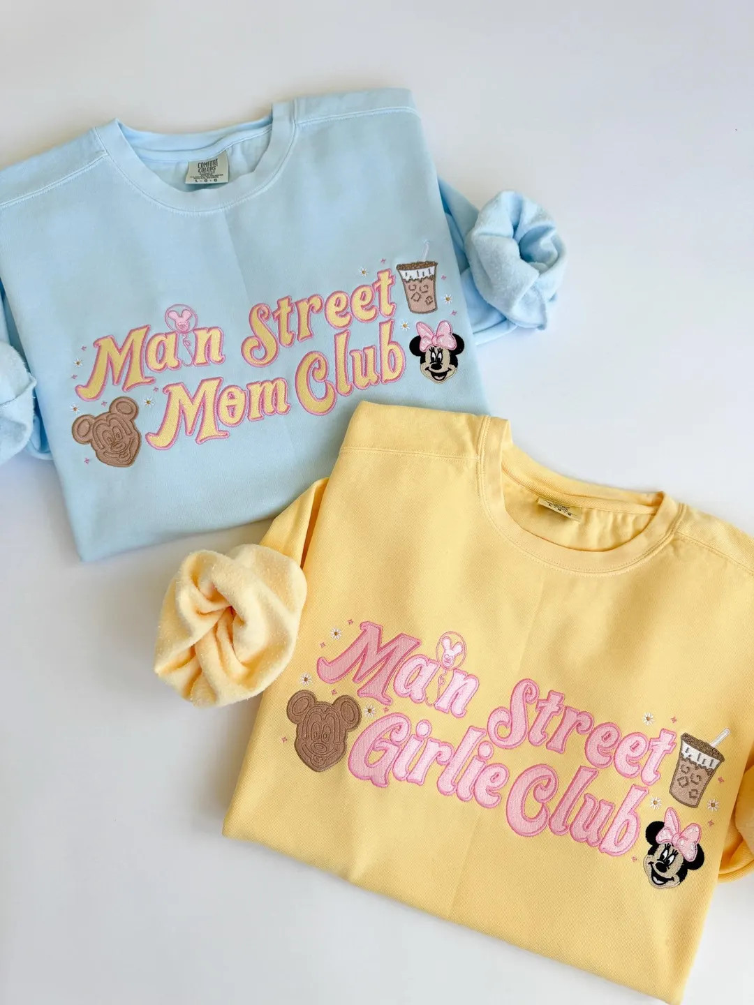 Main Street Mom Club Embroidered Sweatshirt, Disney Mom Comfort Colors Shirt, Main Street Girlie ... | Etsy (US)