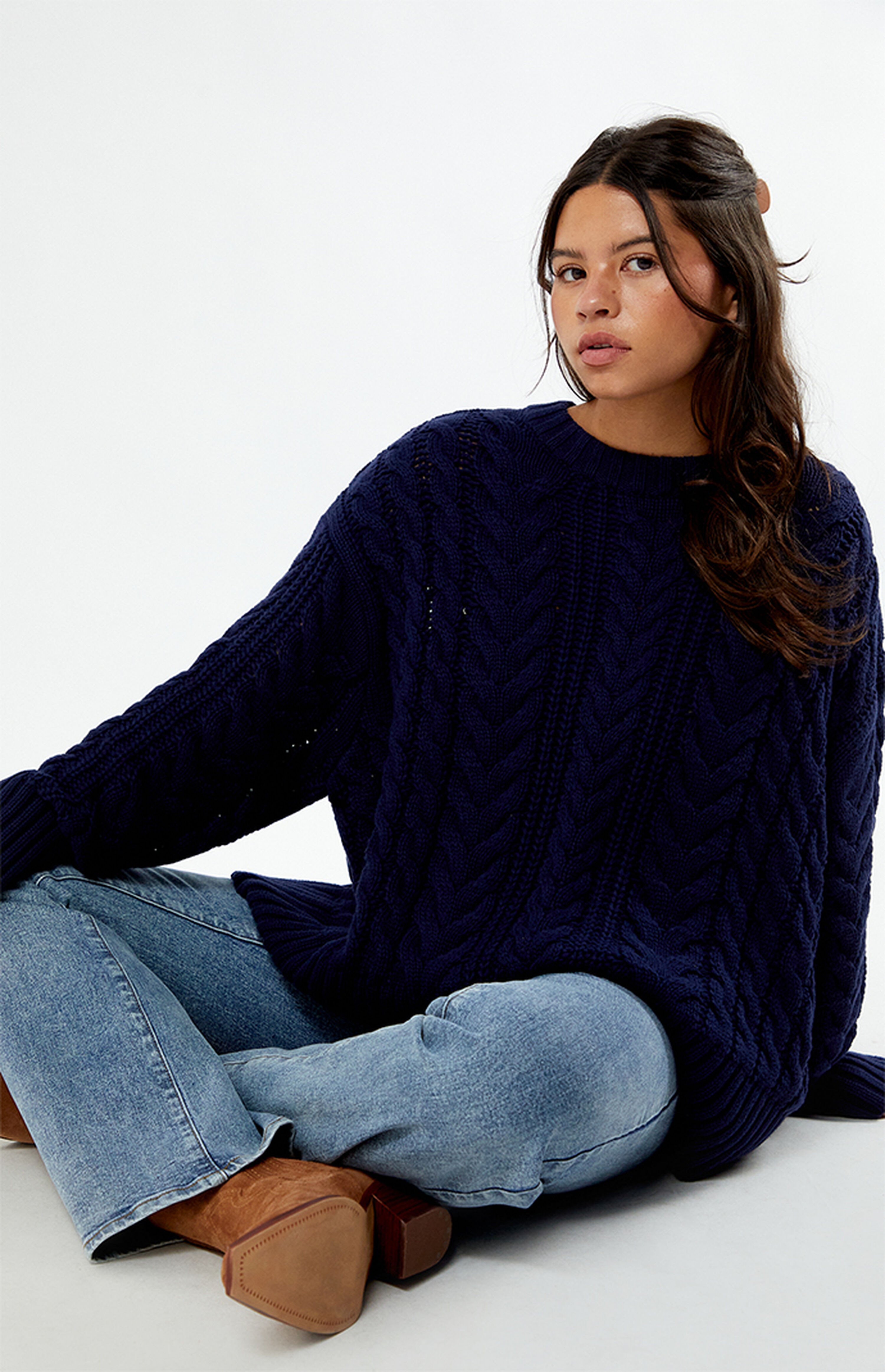LA Hearts Rory Cable Knit Sweater | PacSun