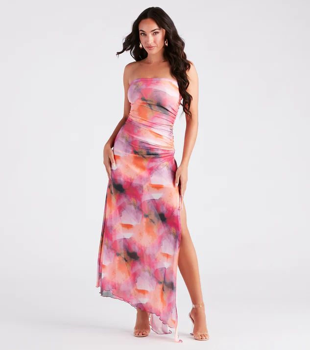 Major Crush Marble Print Maxi Dress | Windsor Stores