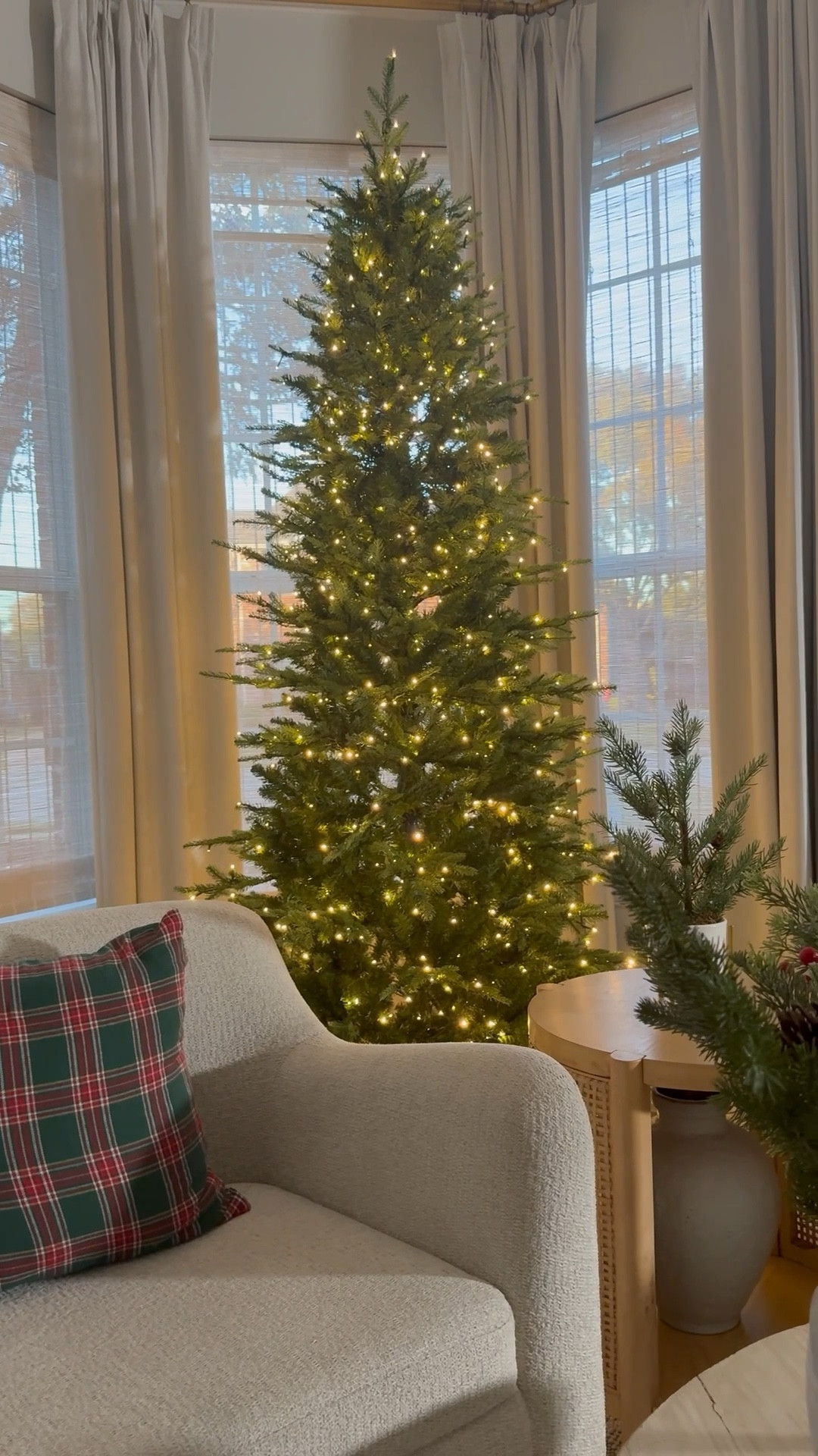 The Christmas tree is finally up in our sitting room!

Christmas, Christmas tree, pre-lit tree, warm white lights, faux Christmas tree, sitting room decor, holiday home, holiday decor, neutral Christmas style, tree collar, cozy Christmas home, classic holiday look, simple Christmas setup.



#LTKHome #LTKSeasonal #LTKHoliday