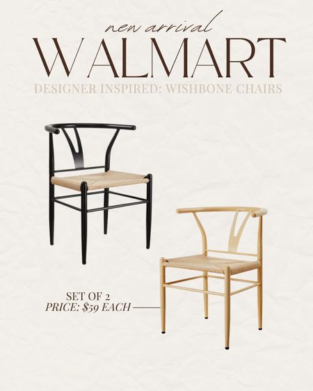 Walmart designer wishbone chairs! 

Lee Anne Benjamin 🤍

#LTKsalealert #LTKunder50 #LTKhome