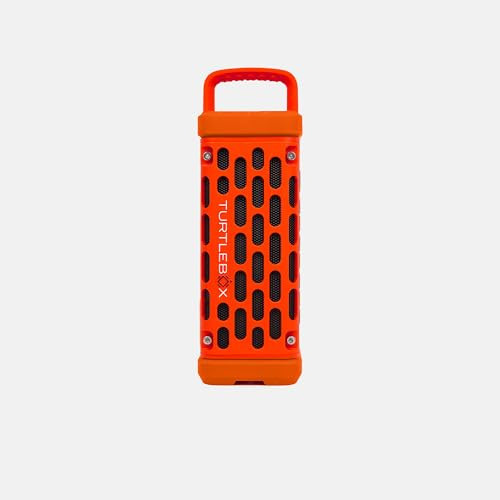 Turtlebox Ranger: Loud! Outdoor Portable Bluetooth 5.4 Speaker | Rugged, Waterproof, Ultra-Portable | Plays to 105db, Deep Bass, Shockproof, Unlimited Pairing for Full Stereo Experience, Orange | Amazon (US)