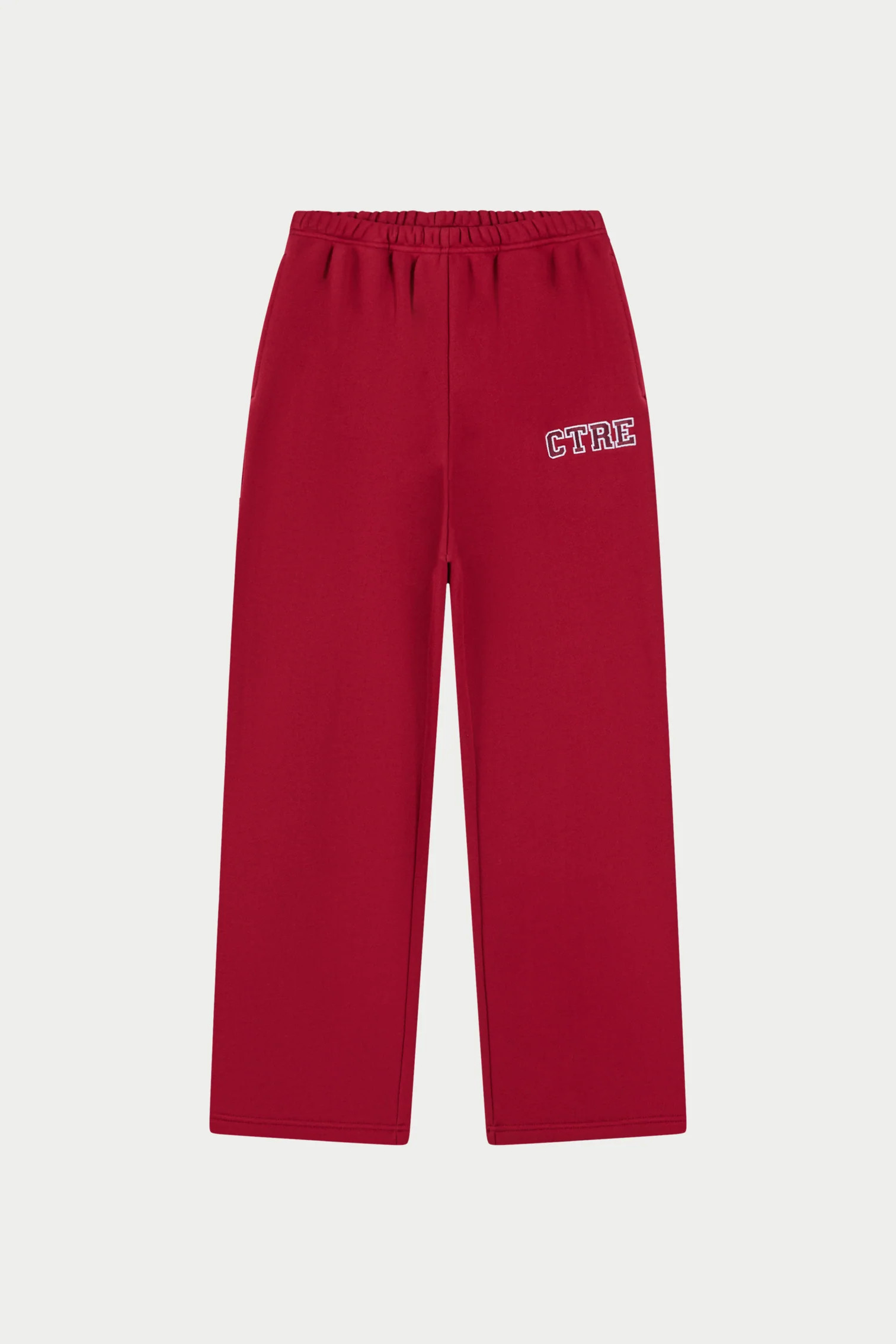 CTRE STRAIGHT LEG JOGGERS - CHERRY | The Couture Club