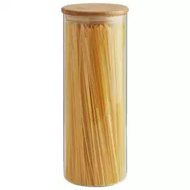 Habitat 1.8 Litre Round Glass Jar with Bamboo Lid | Habitat UK