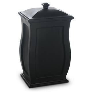 Mayne Mansfield 22 Gal. Black Trash Can/Storage Bin-5861-B - The Home Depot | The Home Depot