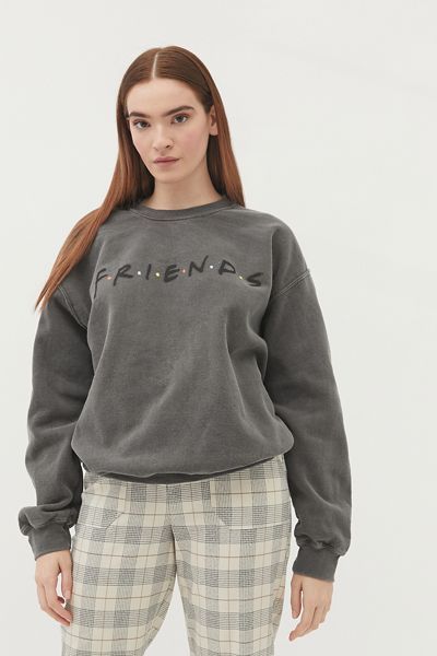 Friends Logo Pigment Dyed Crew Neck Sweatshirt | Urban Outfitters (US and RoW)