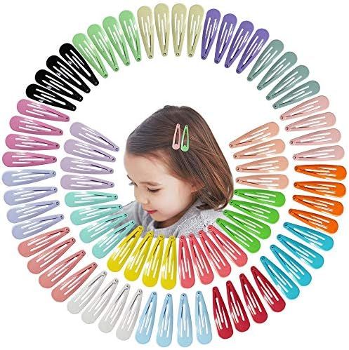 JIARON 80PCS Hair Clips, 2 Inch Non-Slip Metal Hair Barrettes for Girls, Kids, Baby and Women. (2... | Amazon (US)
