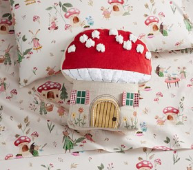 Mushroom House Pillow | Pottery Barn Kids