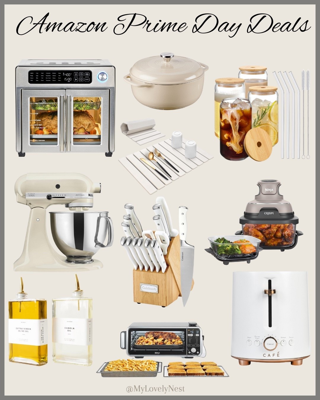 Amazon best kitchen deals for you! 
Stand mixer, Ninja Toaster Oven Air fryer Dehydrator, drinking glasses, Oven, Knife set, Oil dispenser, Stone dish drying mat, Dutch oven pot. #amazonhome #founditonamazon

#LTKSeasonal #LTKSaleAlert #LTKHome