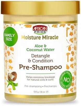 African Pride Moisture Miracle Pre-Shampoo Hair Detangler, 18 Oz | Amazon (US)