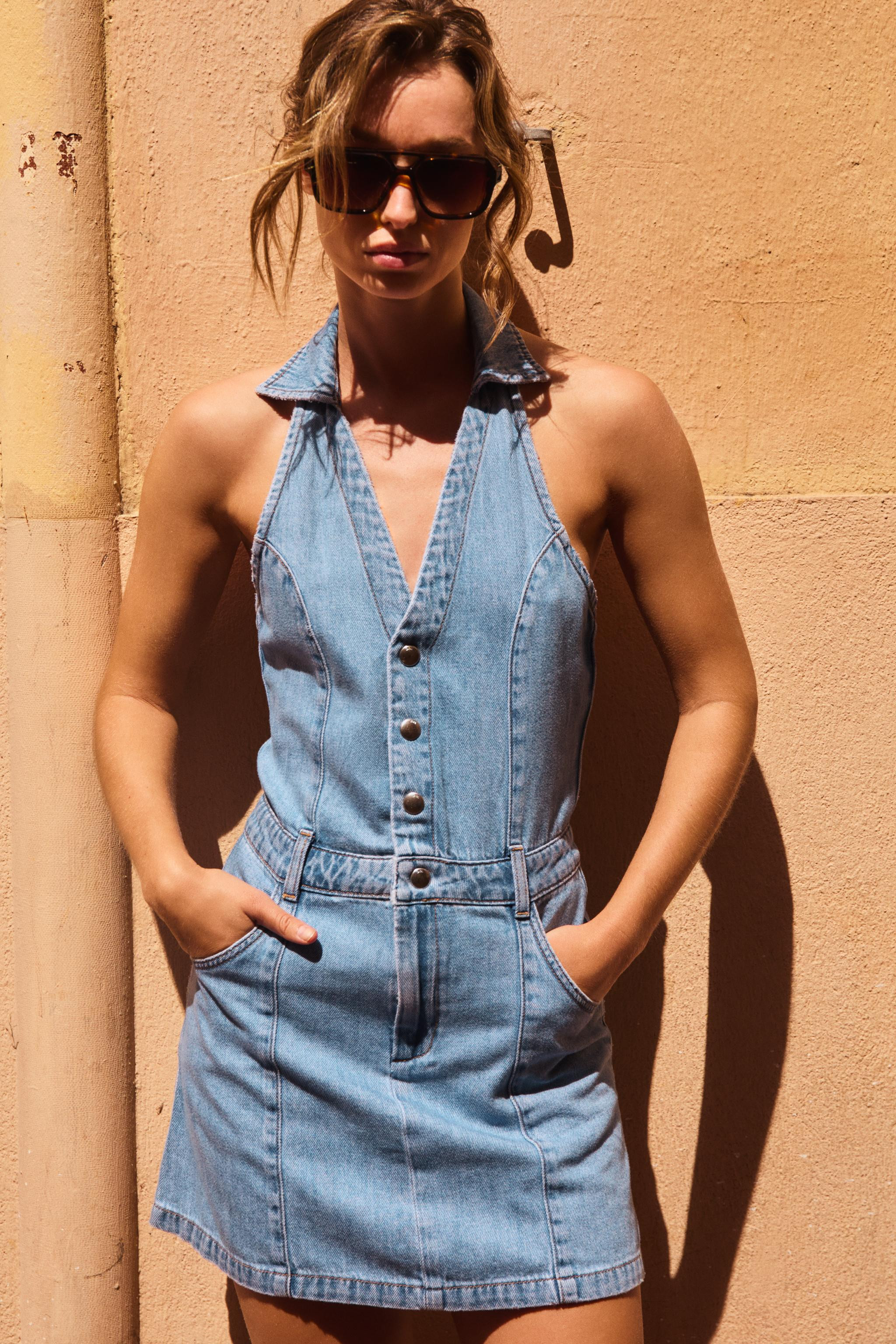 Z1975 HALTER MINI DRESS | Zara UK