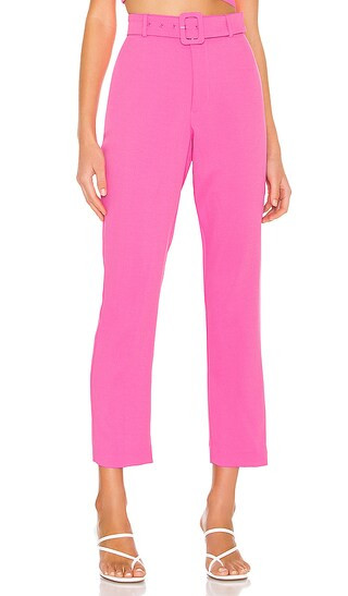 Therese Buckle Pant in Pink Pop | Revolve Clothing (Global)
