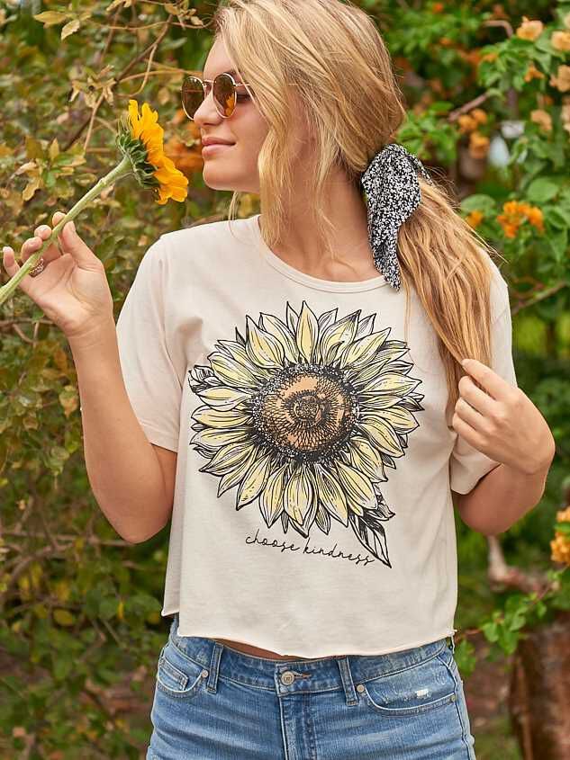 Choose Kindness Sunflower Top | Altar'd State - Deactivated Program