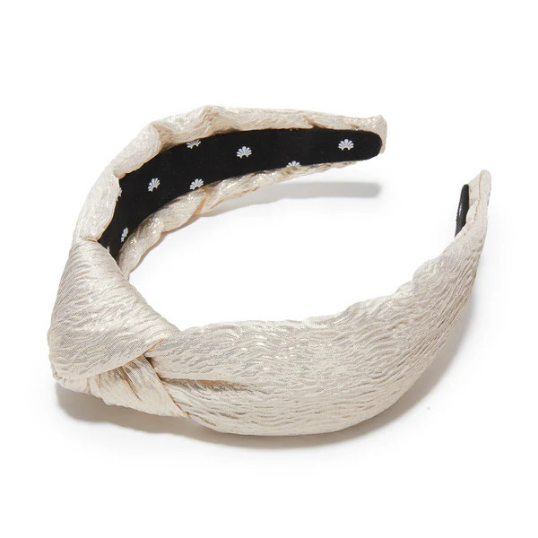 GOLD WAVE KNOTTED METALLIC BROCADE HEADBAND | LELE SADOUGHI