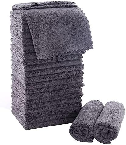 MOONQUEEN Ultra Soft Premium Washcloths Set - 12 x 12 inches - 24 Pack - Quick Drying - Highly Ab... | Amazon (US)