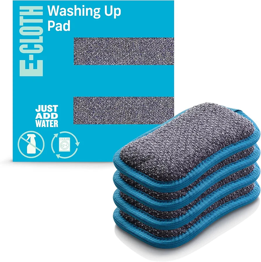 E-Cloth Washing Up Pads - Dish Sponges Kitchen Cleaning Kit - Reusable Sponges for Dishes and Cle... | Amazon (US)
